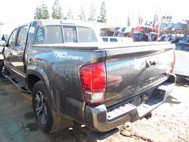 2016 TOYOTA TACOMA SR5 GRAY DOUBLE CAB 3.5L AT 2WD Z18059